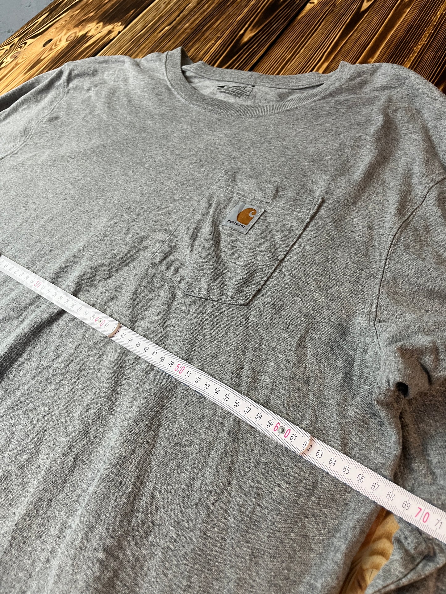 Carhartt Longsleeve Pocket T-Shirt – Grau – Größe XXL