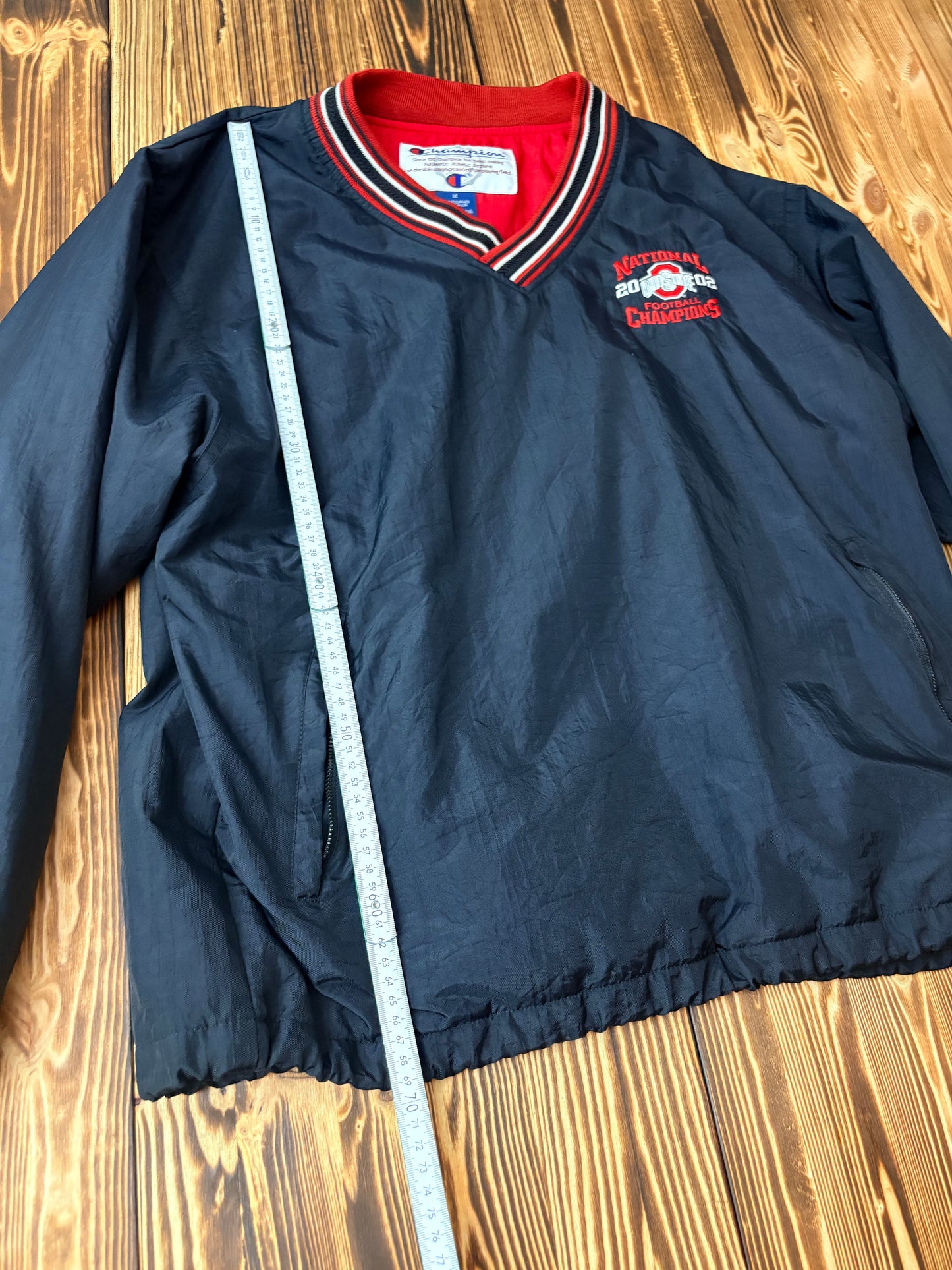 Champion Ohio State National Champions 2002 Windbreaker – Größe M (passt auch L