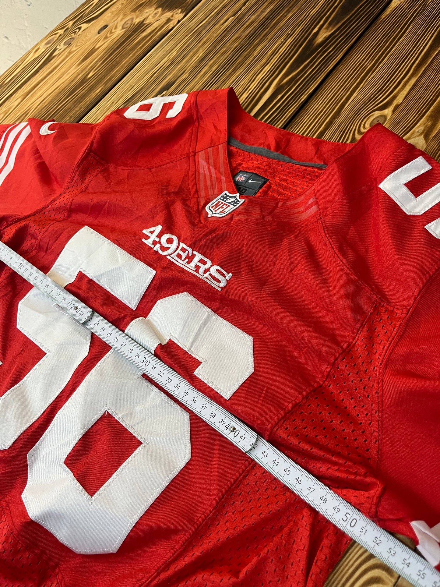 🏈🔥 Original Nike NFL San Francisco 49ers Jersey #56 – Größe 40 (Youth L) 🔥🏈