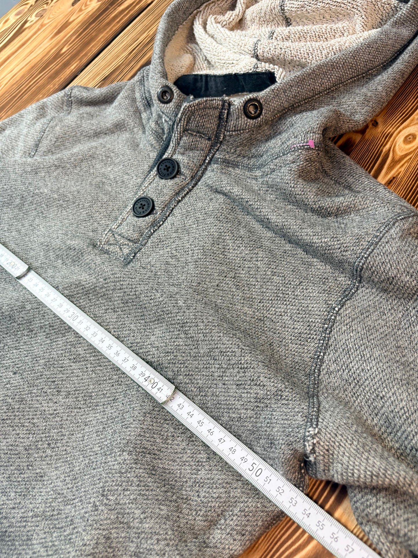 Original Abercrombie & Fitch Hoodie Grau – XL – Premium College Streetwear