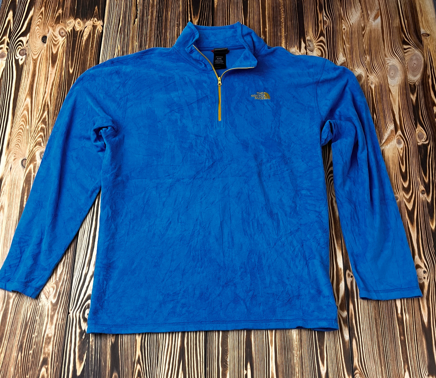 The North Face Fleece Quarter Zip – Größe XL / XG 🔵🟡
