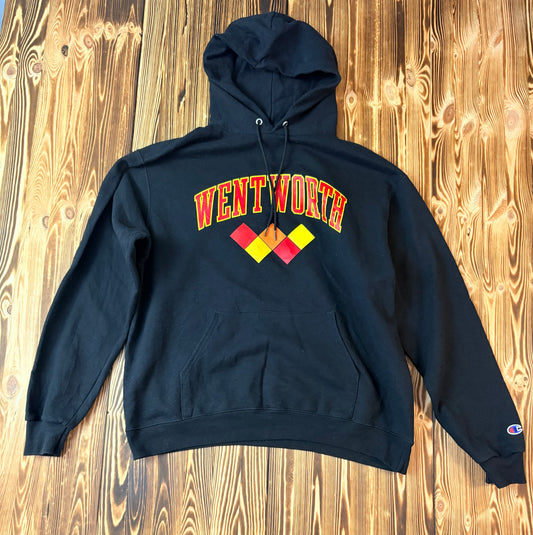 Original Champion Wentworth Hoodie Schwarz – College Streetwear – Größe L