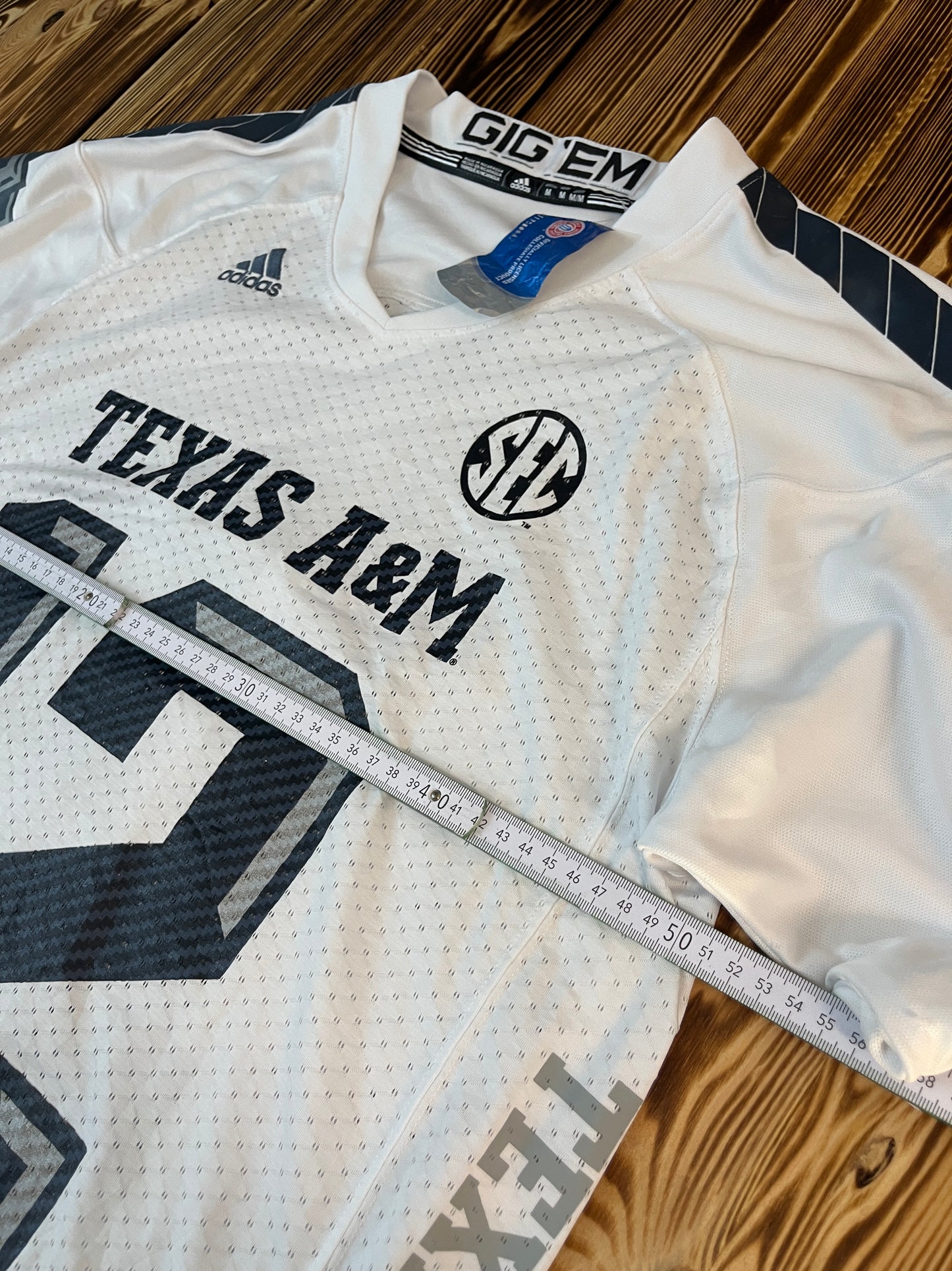 Adidas Texas A&M #12 Football Jersey – Größe M (fällt deutlich größer aus!)