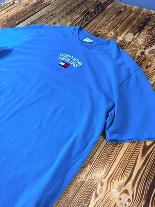 Tommy Jeans blaues T-Shirt Detail