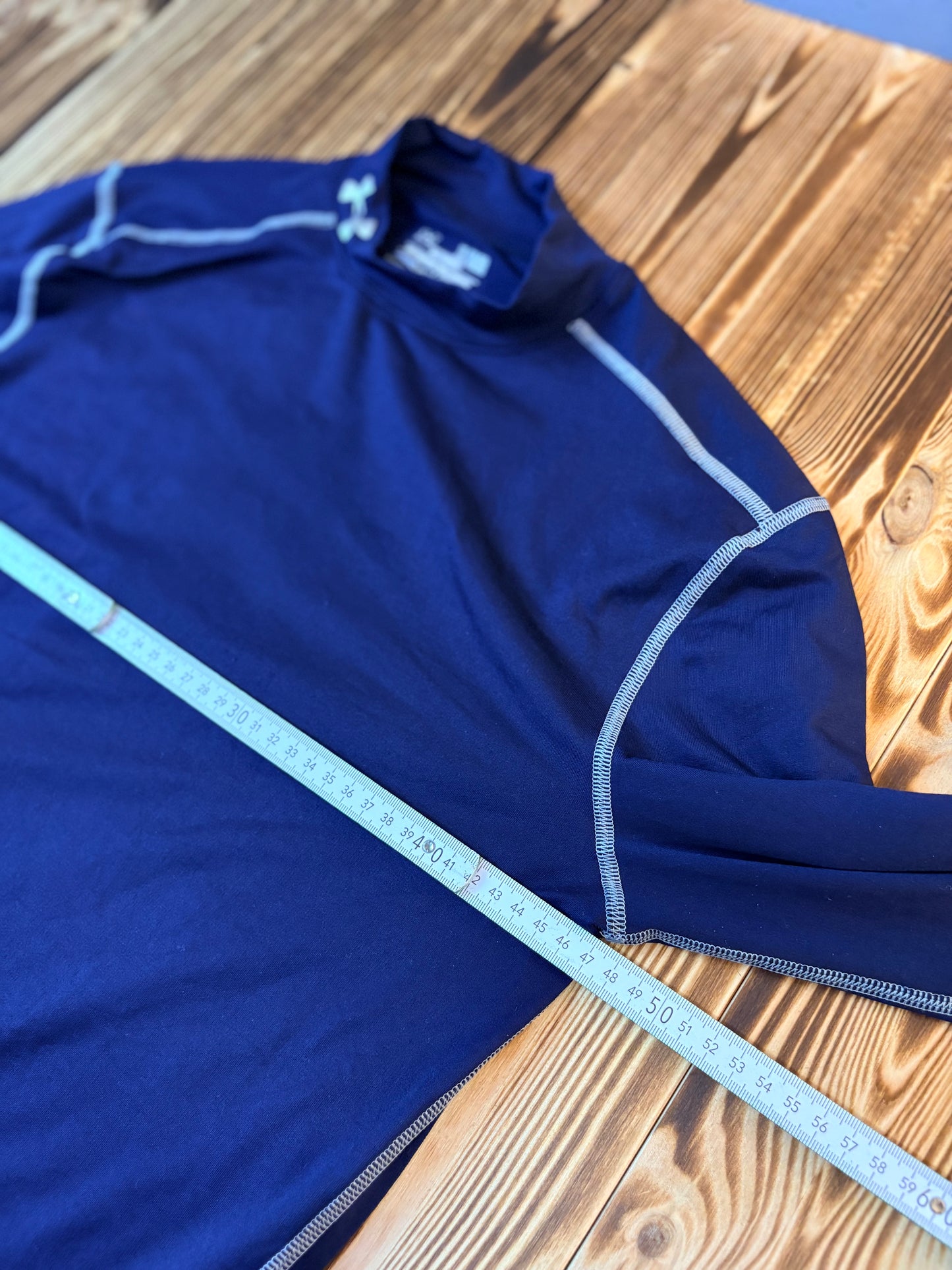 Original Under Armour ColdGear Compression Shirt Navy – XL – Langarm Sportshirt
