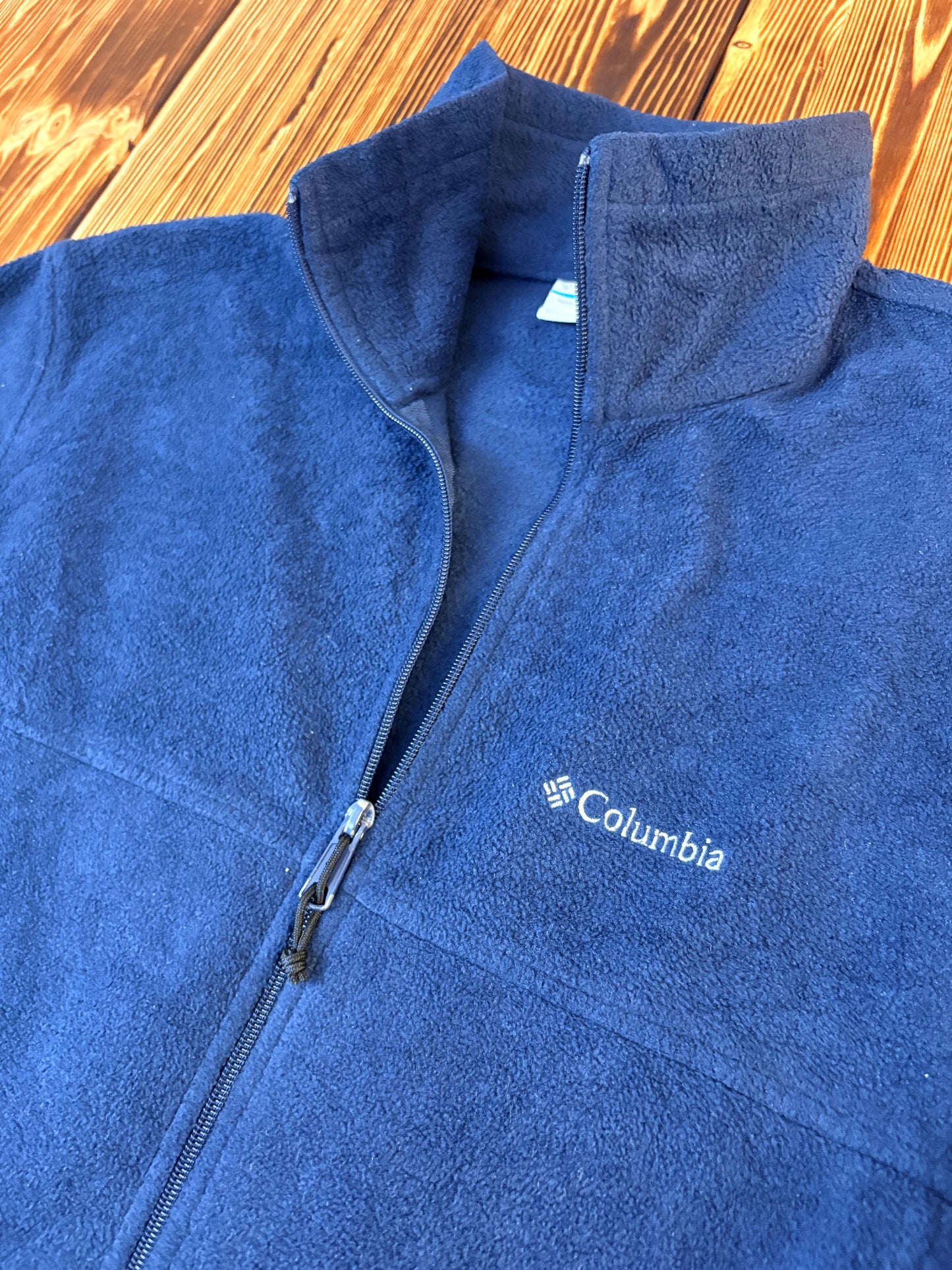 Columbia Fleece Jacke – XL – Dunkelblau – Sehr guter Zustand
