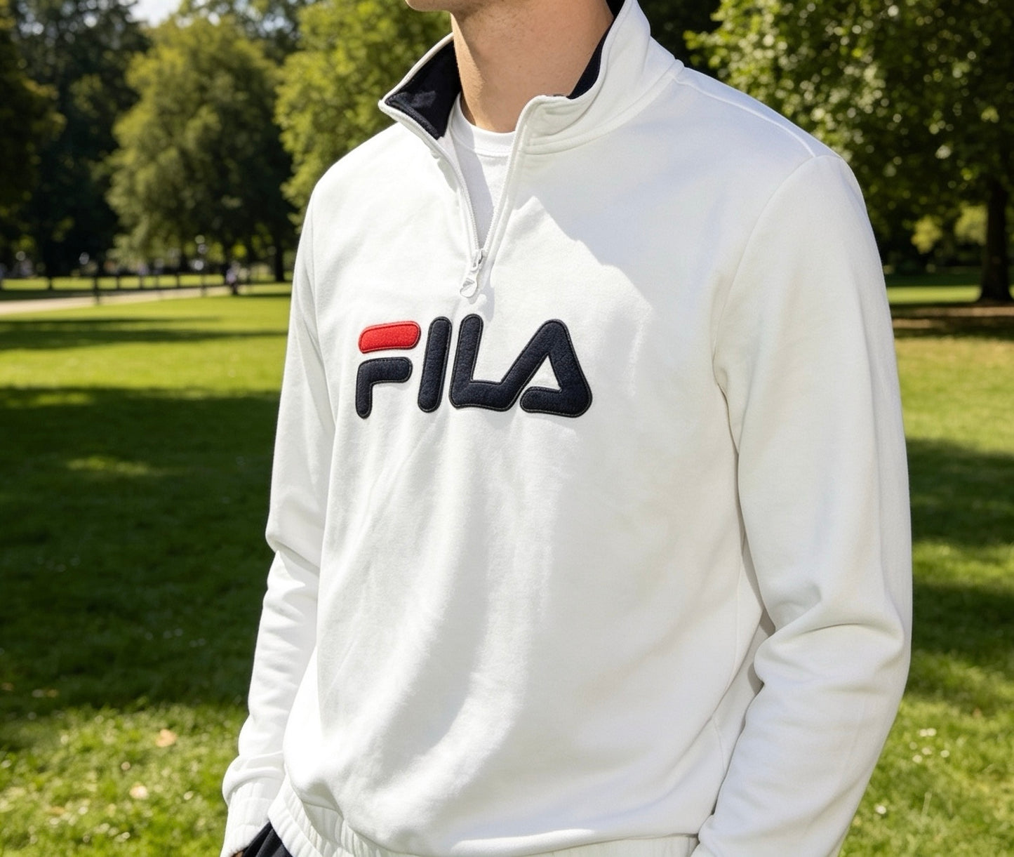 Vintage FILA Half Zip Pullover – Größe M