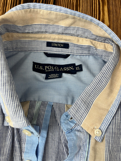U.S. Polo Assn. Kurzarmhemd – Gestreift – Größe XL