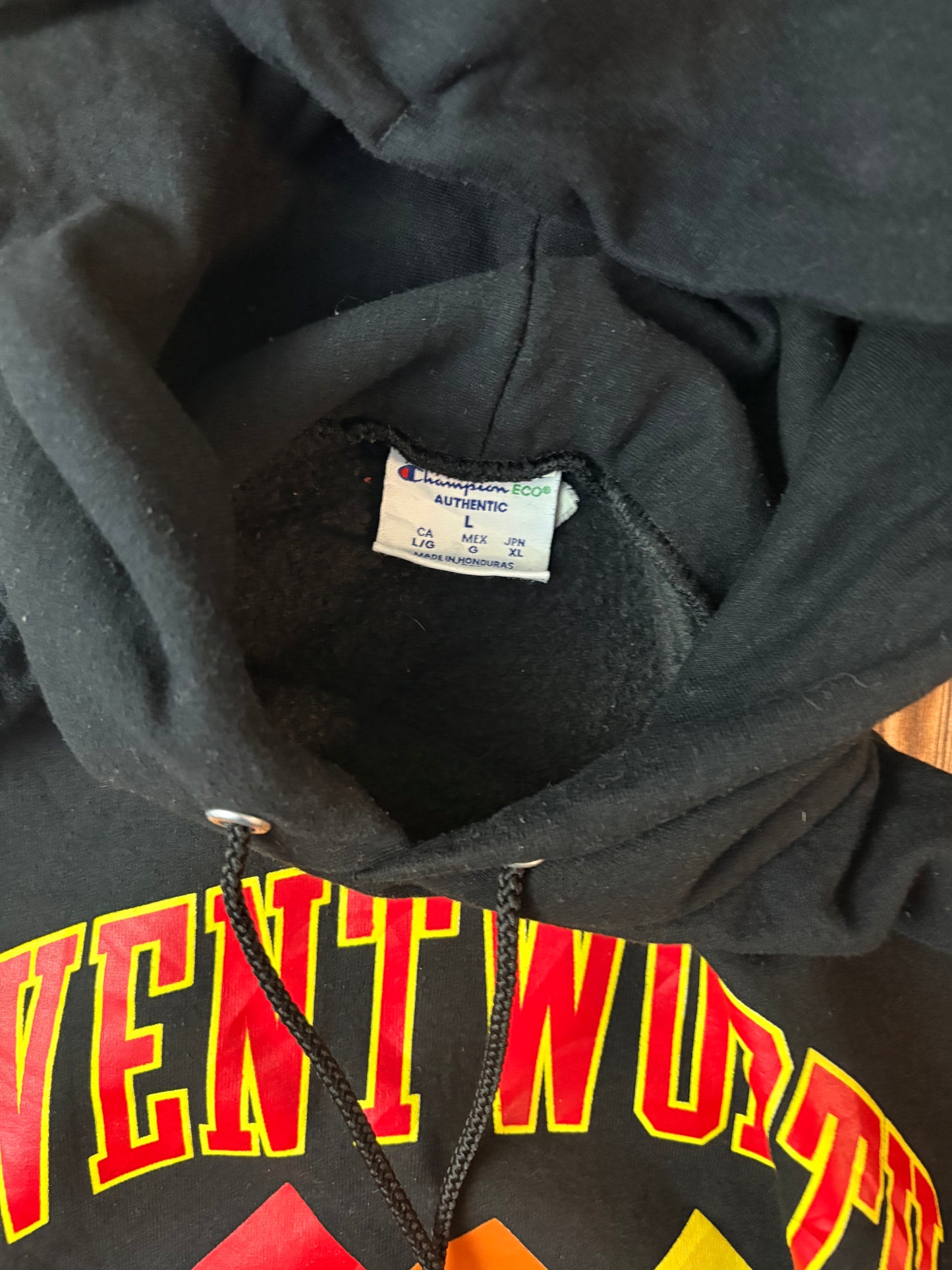 Original Champion Wentworth Hoodie Schwarz – College Streetwear – Größe L