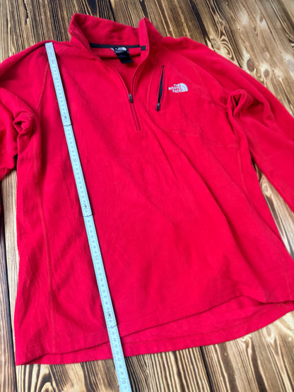 The North Face Fleece Pullover – Rot – Größe L