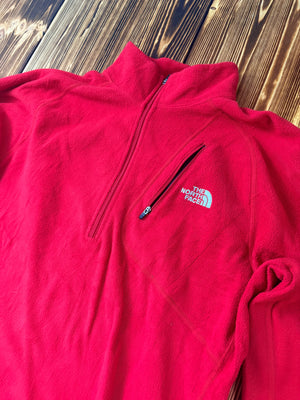 The North Face Fleece Pullover – Rot – Größe L