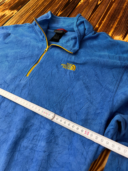The North Face Fleece Quarter Zip – Größe XL / XG 🔵🟡