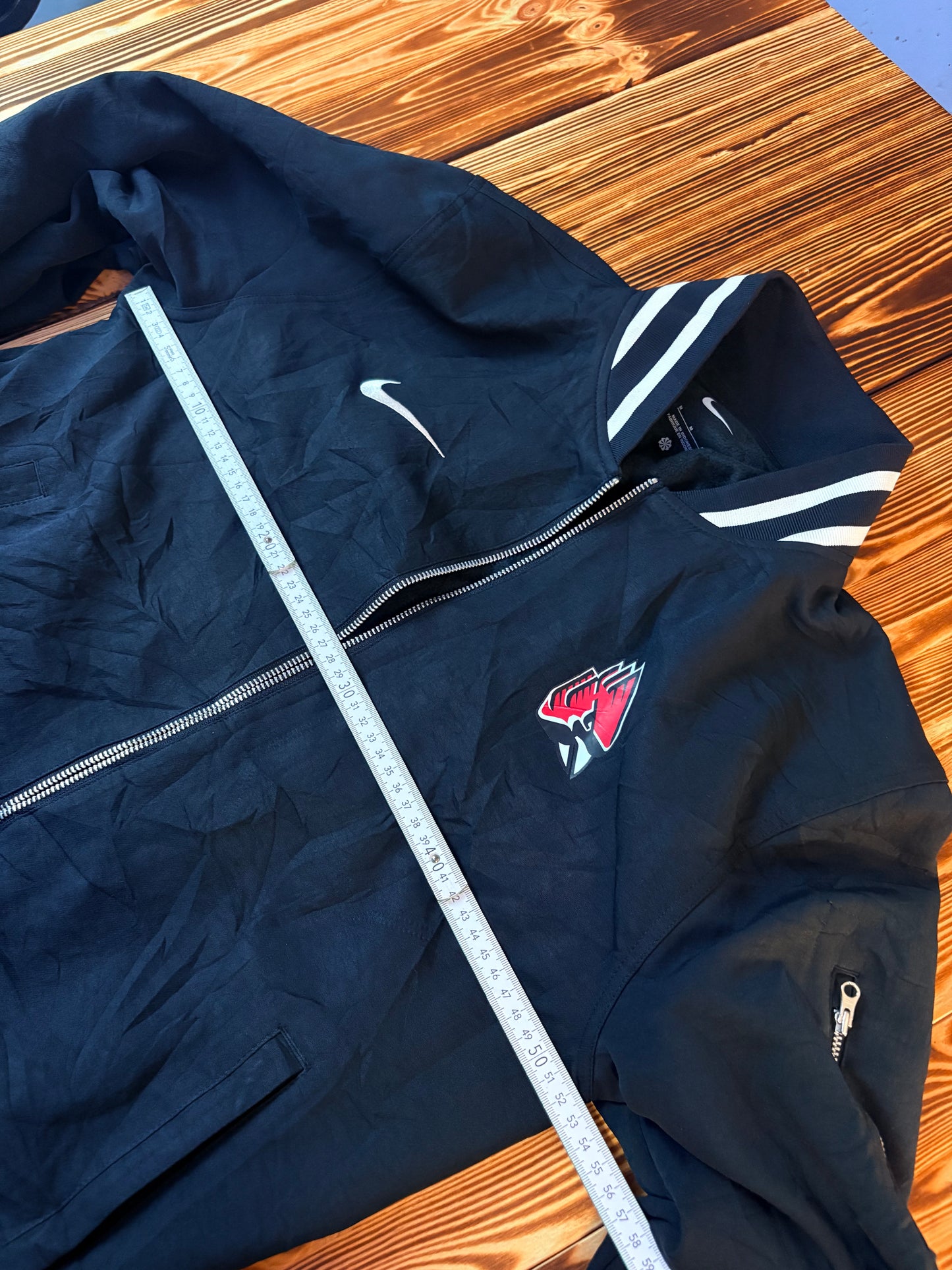 Nike Bomberjacke Collegejacke Schwarz – Größe M – Original