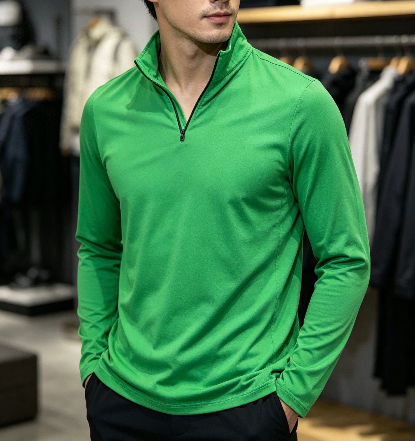 RLX Golf Ralph Lauren Longsleeve / Quarter-Zip – Größe L