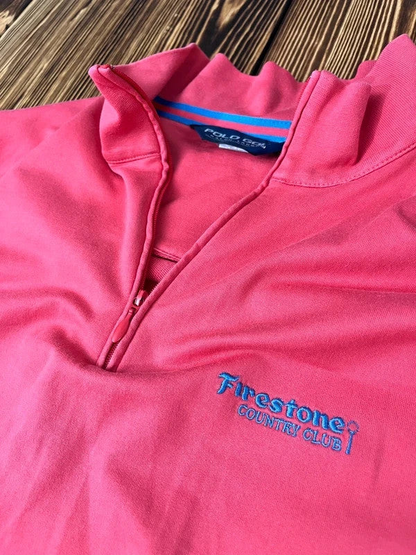 Firestone Country Club Vintage Pullover – Rosa | Top Zustand XL