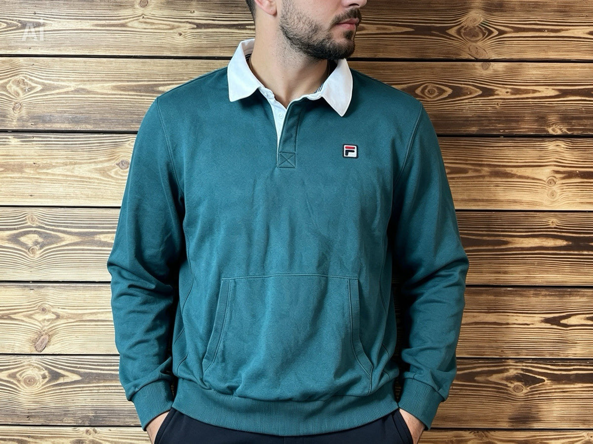 Vintage Fila Rugby Sweatshirt Gr. L