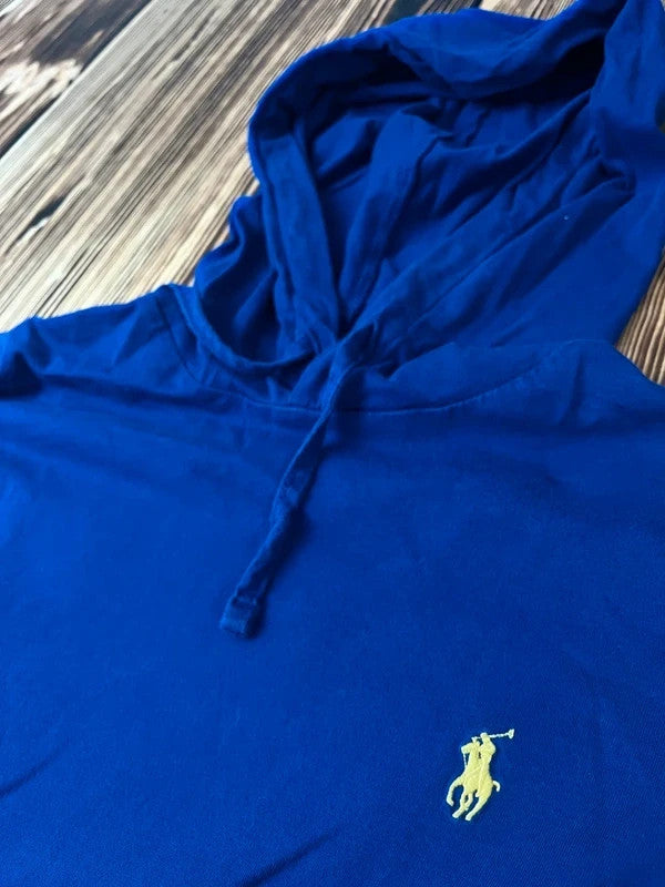 Ralph Lauren Langarm Polo mit Kapuze – Größe M