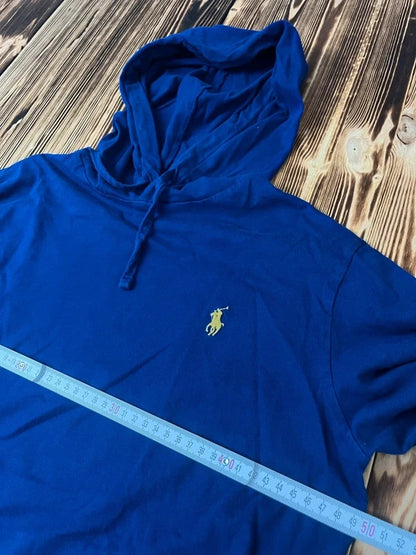 Ralph Lauren Langarm Polo mit Kapuze – Größe M