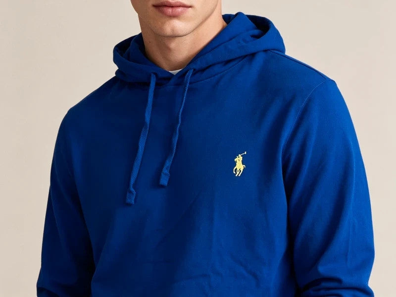 Ralph Lauren Langarm Polo mit Kapuze – Größe M