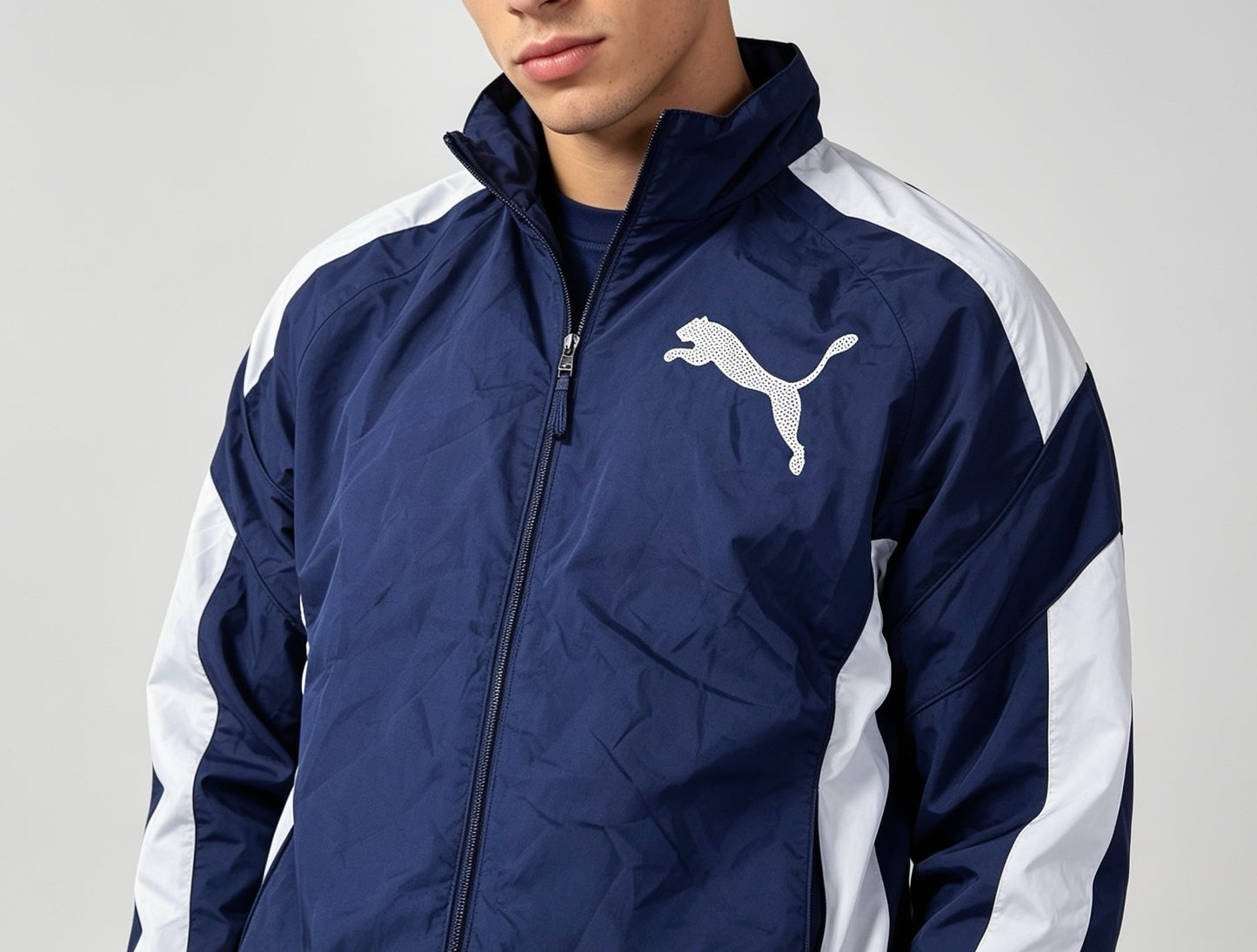 🔵 Vintage Puma Trainingsjacke Gr.M