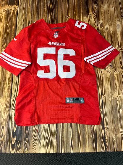 🏈🔥 Original Nike NFL San Francisco 49ers Jersey #56 – Größe 40 (Youth L) 🔥🏈
