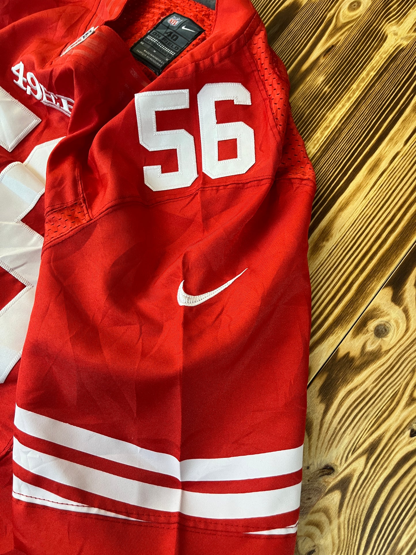 🏈🔥 Original Nike NFL San Francisco 49ers Jersey #56 – Größe 40 (Youth L) 🔥🏈