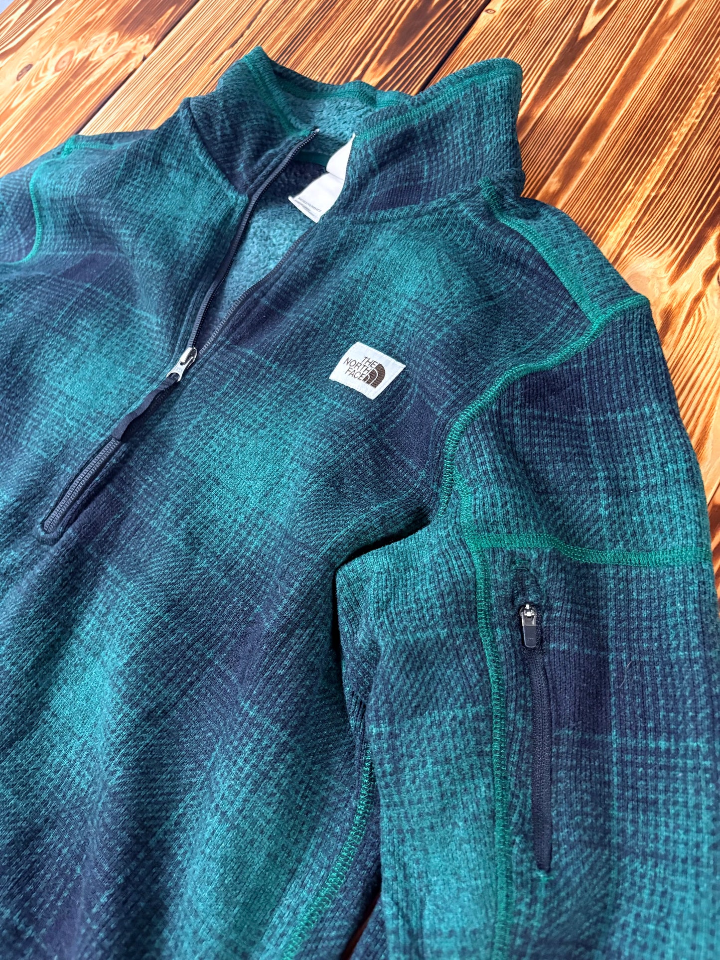 💚 The North Face Fleece Pullover – Größe L 💚