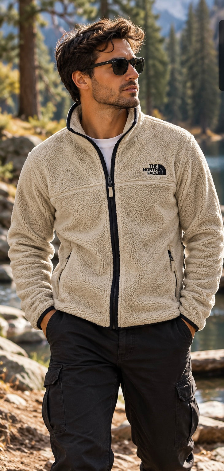 The North Face Fleecejacke / Teddy Fleece – Größe L