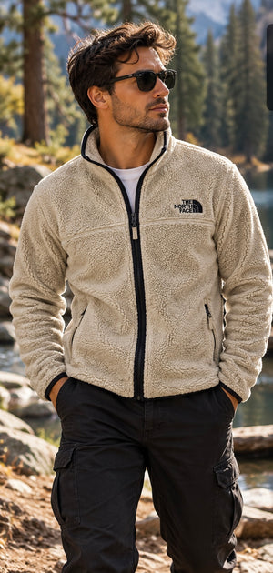 The North Face Fleecejacke / Teddy Fleece – Größe L