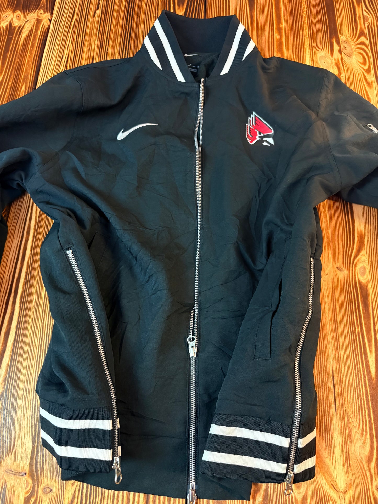 Nike Bomberjacke Collegejacke Schwarz – Größe M – Original