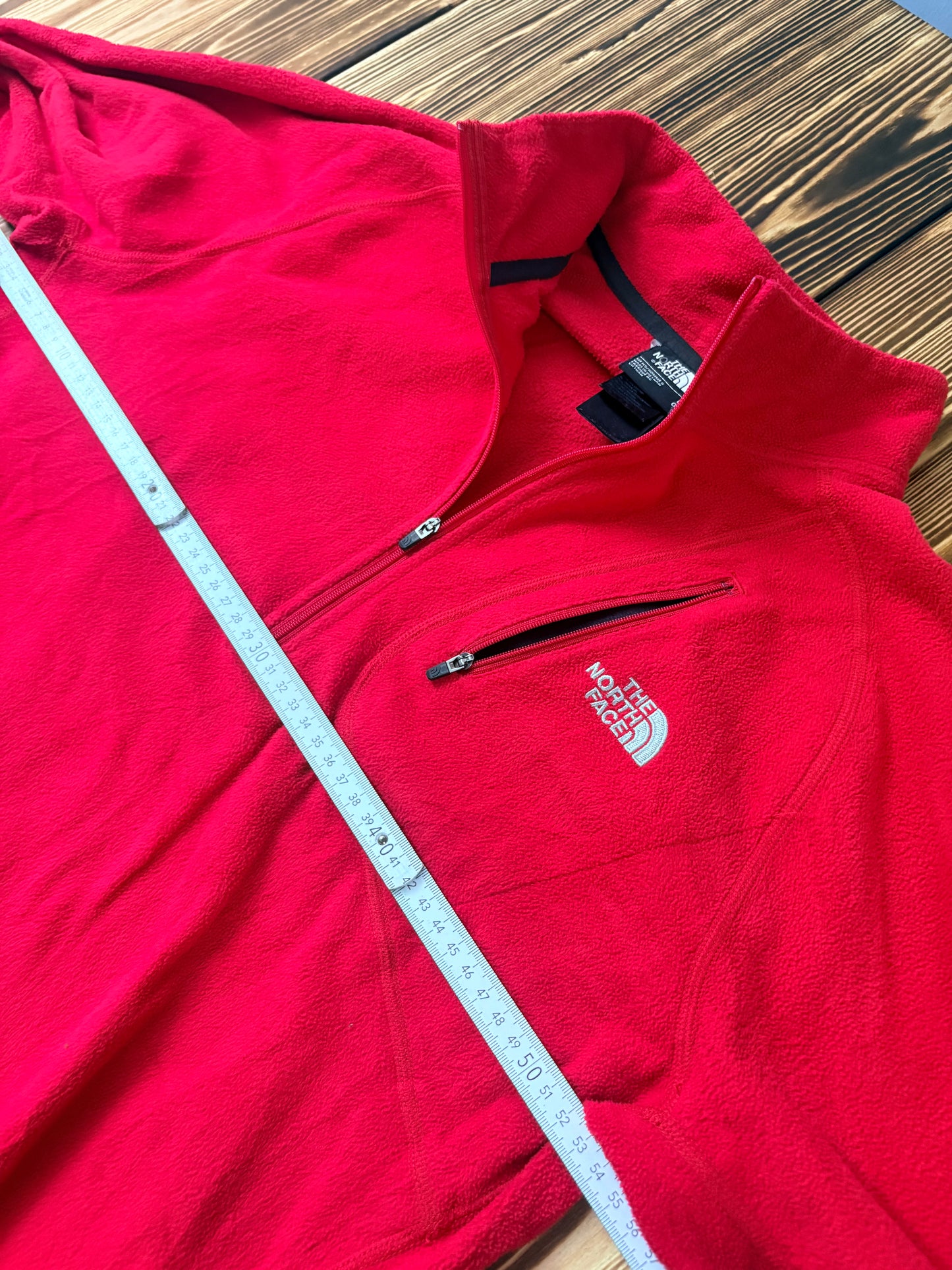 The North Face Fleece Pullover – Rot – Größe L