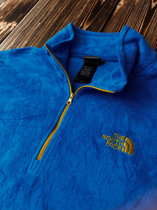 The North Face Fleece Quarter Zip – Größe XL / XG 🔵🟡