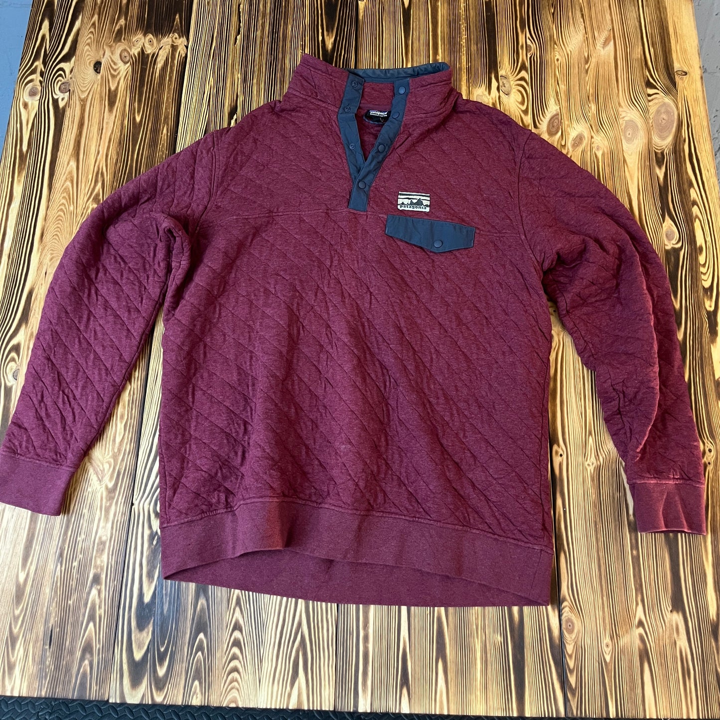 🍷 Patagonia Organic Cotton Pullover – Größe XL 🏔️✨