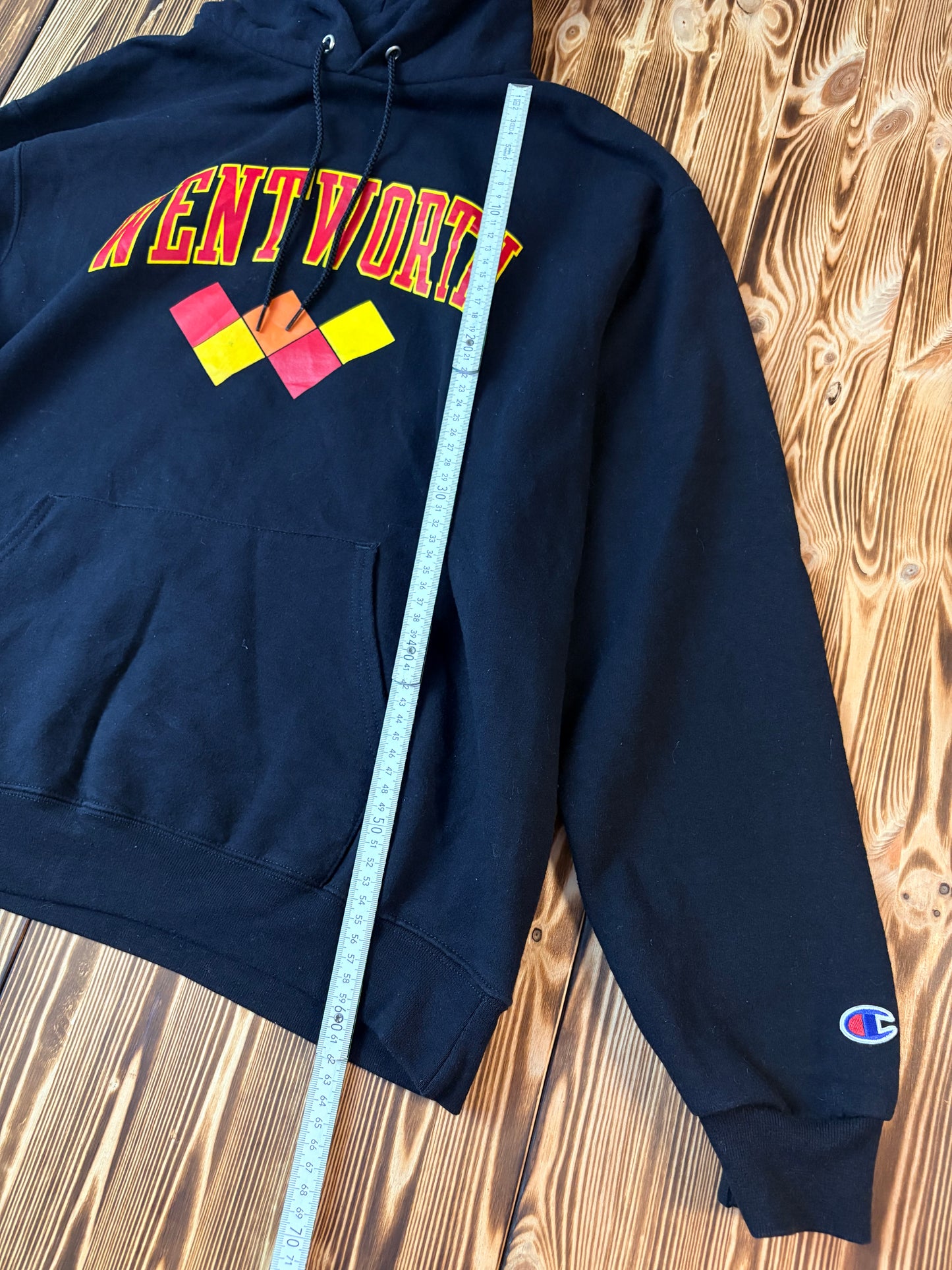 Original Champion Wentworth Hoodie Schwarz – College Streetwear – Größe L
