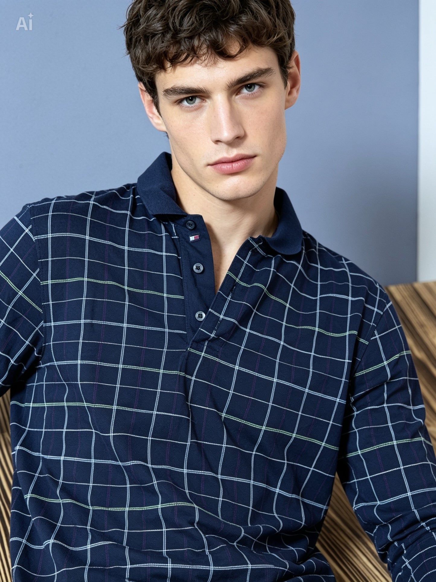 Tommy Hilfiger Golf Langarm-Polo – Größe L