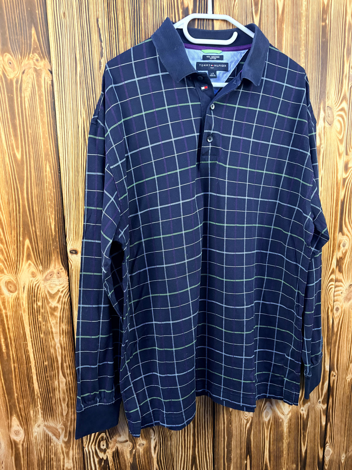 Tommy Hilfiger Golf Langarm-Polo – Größe L