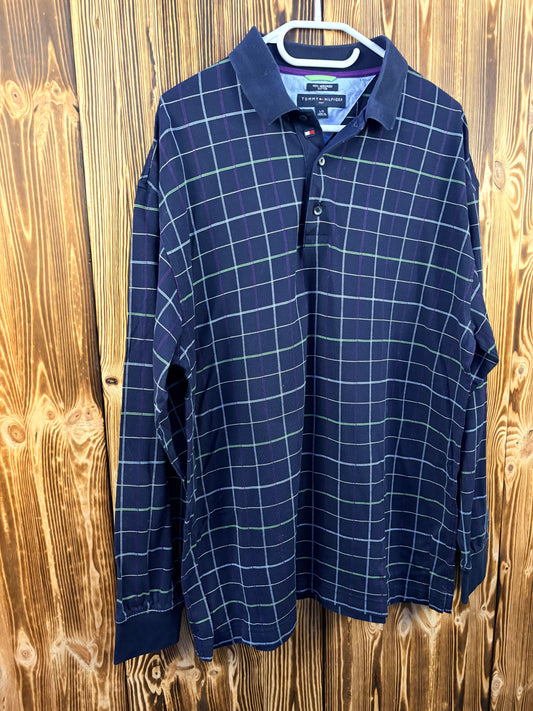 Tommy Hilfiger Golf Langarm-Polo – Größe L
