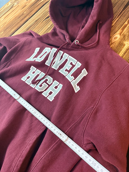 Champion Reverse Weave Hoodie Bordeaux – Größe S (passt auch M) – Premium Heavyweight