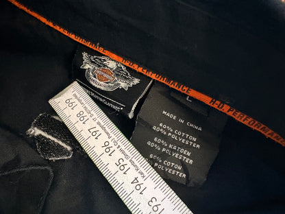 Harley-Davidson Hemd Schwarz – Größe L – Original