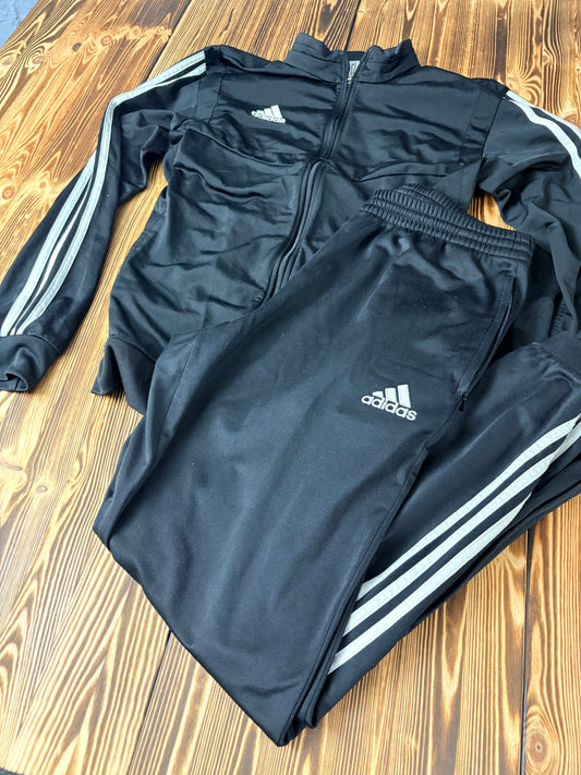 Adidas Originals Oldschool Trainingsanzug Schwarz – Jacke L / Hose M – Vintage