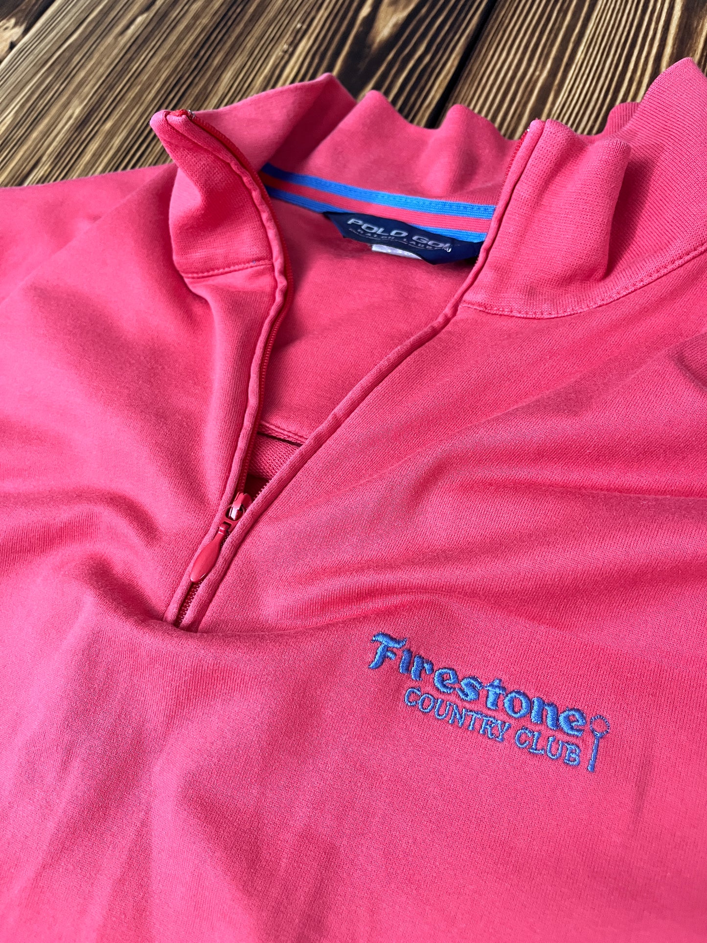 Firestone Country Club Vintage Pullover – Rosa | Top Zustand XL