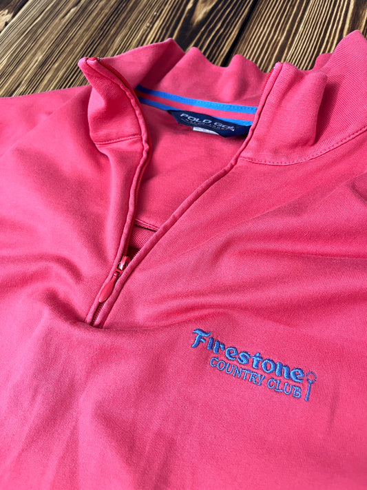 Firestone Country Club Vintage Pullover – Rosa | Top Zustand XL