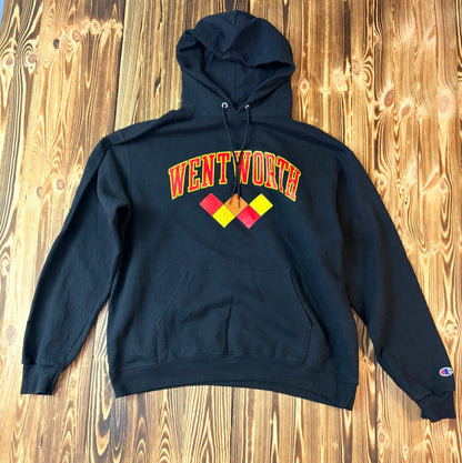 Original Champion Wentworth Hoodie Schwarz – College Streetwear – Größe L