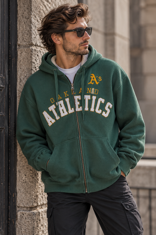 MLB Oakland Athletics Sherpa Hoodie – L/G