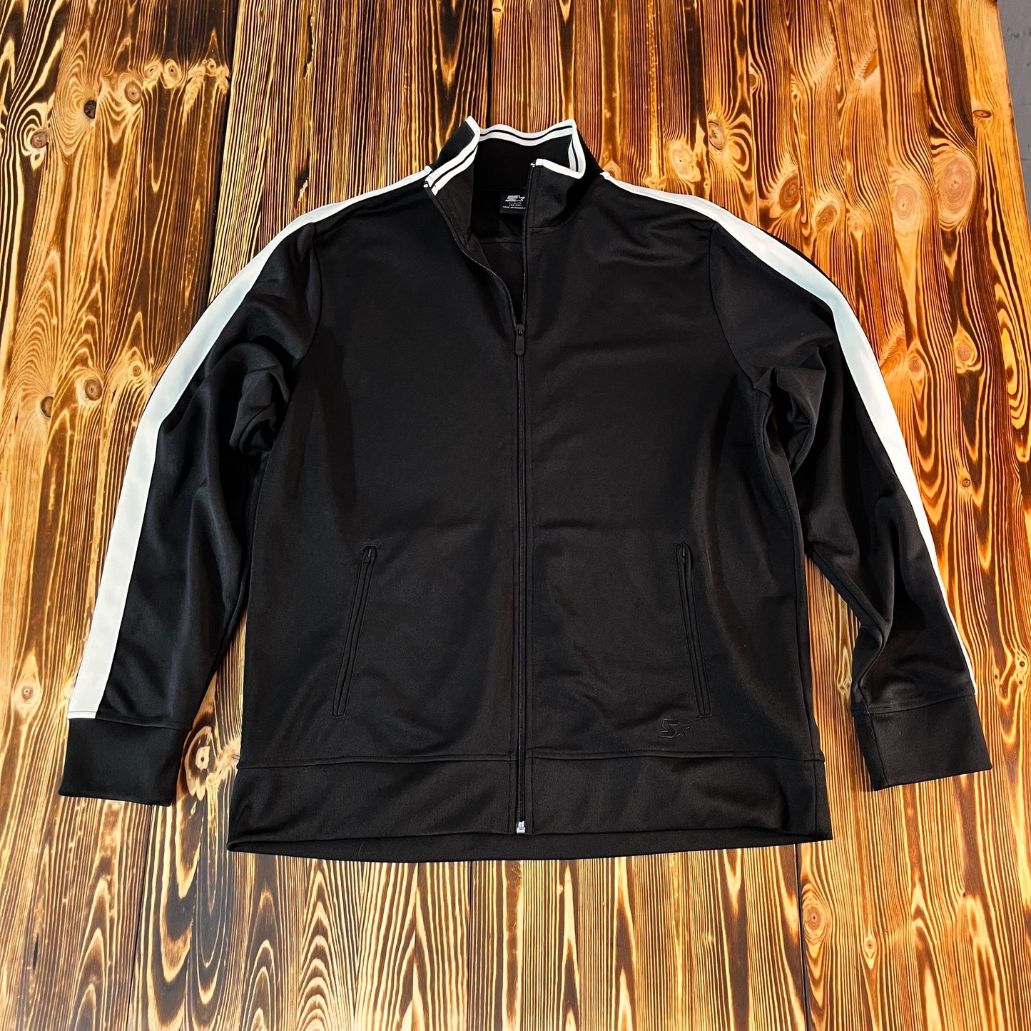Starter Track Jacket / Trainingsjacke Schwarz-Weiß 🔥 Gr.L