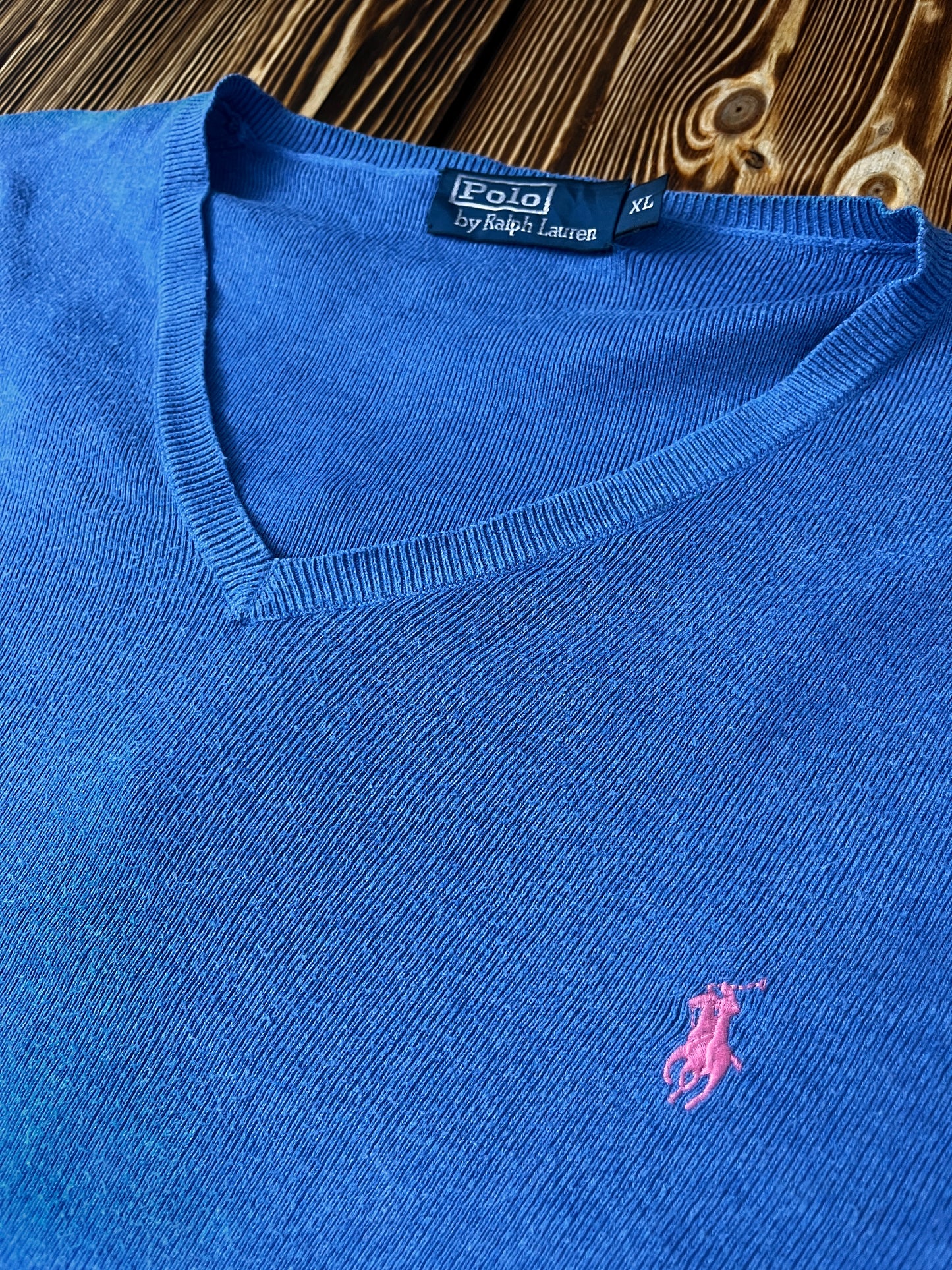 🔵 Polo Ralph Lauren V-Neck Knit Sweater
