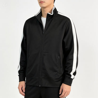 Starter Track Jacket / Trainingsjacke Schwarz-Weiß 🔥 Gr.L