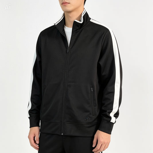 Starter Track Jacket / Trainingsjacke Schwarz-Weiß 🔥 Gr.L