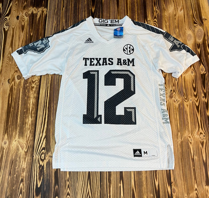 Adidas Texas A&M #12 Football Jersey – Größe M (fällt deutlich größer aus!)