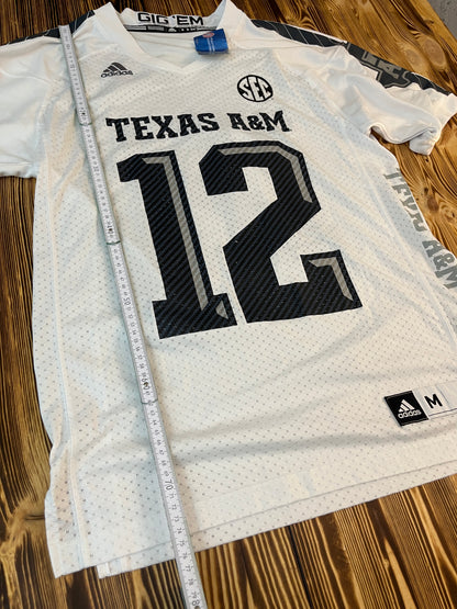 Adidas Texas A&M #12 Football Jersey – Größe M (fällt deutlich größer aus!)